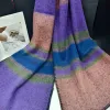 Wholesale export scarves, e-commerce live streaming, new horizontal striped triangular stitch edging, supply chain supply Specification image